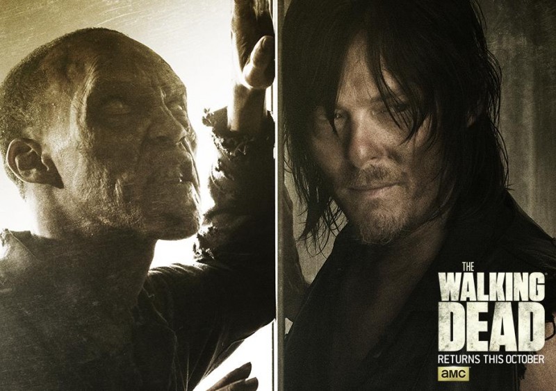 The Walking Dead season six poster artwork featuring Norman Reedus as Daryl Dixon.