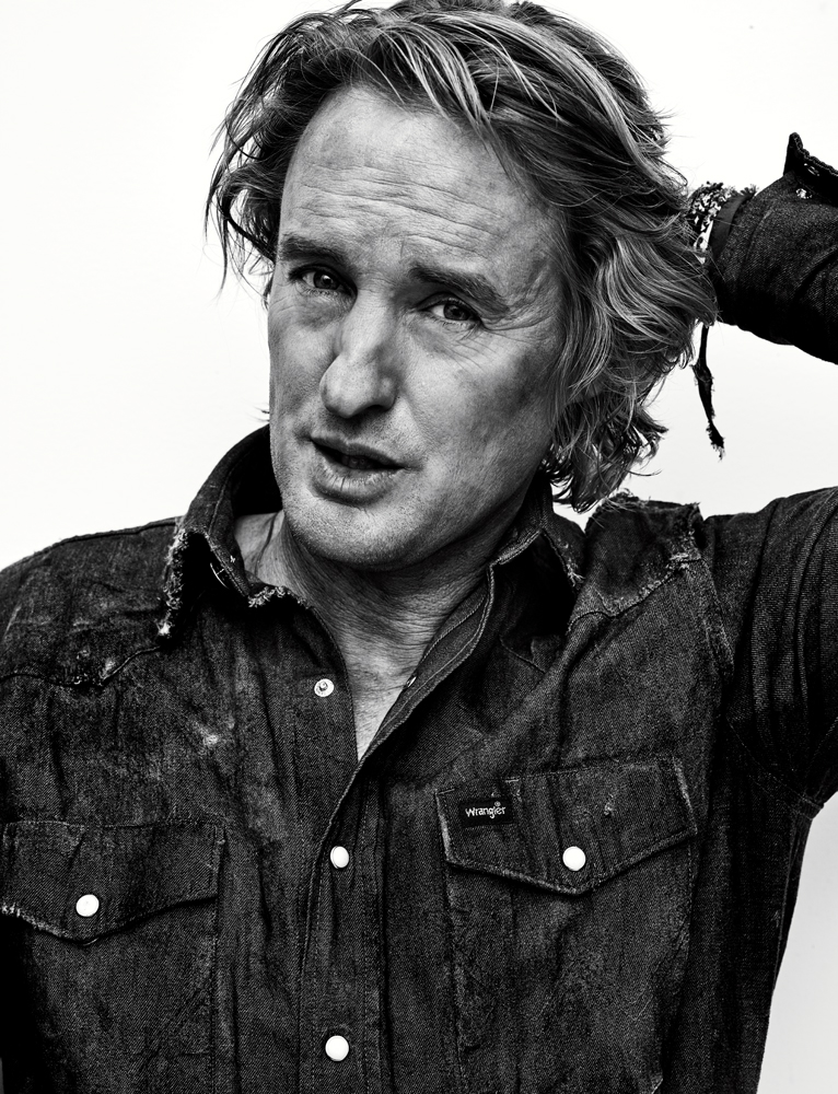 Owen Wilson is front and center for his Interview magazine photo shoot.