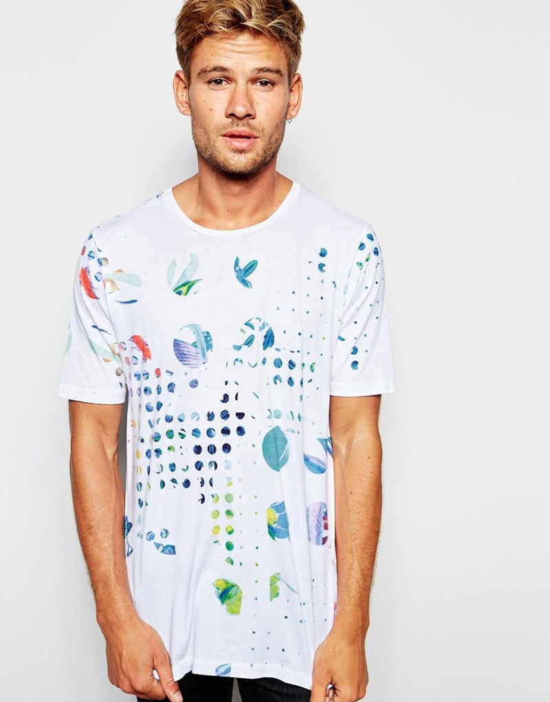 Pepe Jeans Nottinghill All Over Faded Print T-Shirt