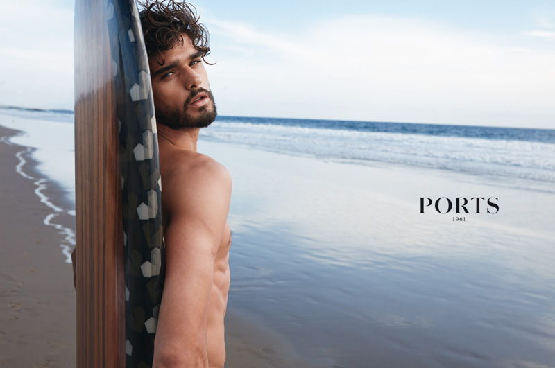 Marlon Teixeira stars in Ports 1961's spring-summer 2016 advertising campaign.