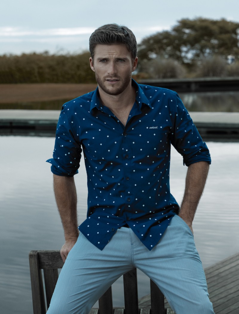 Scott Eastwood is front and center for Colcci's fall-winter 2016 campaign.
