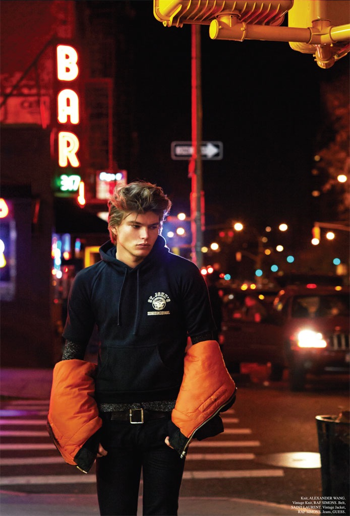 Jordan Barrett photographed by Christopher Ferguson for SummerWinter magazine.