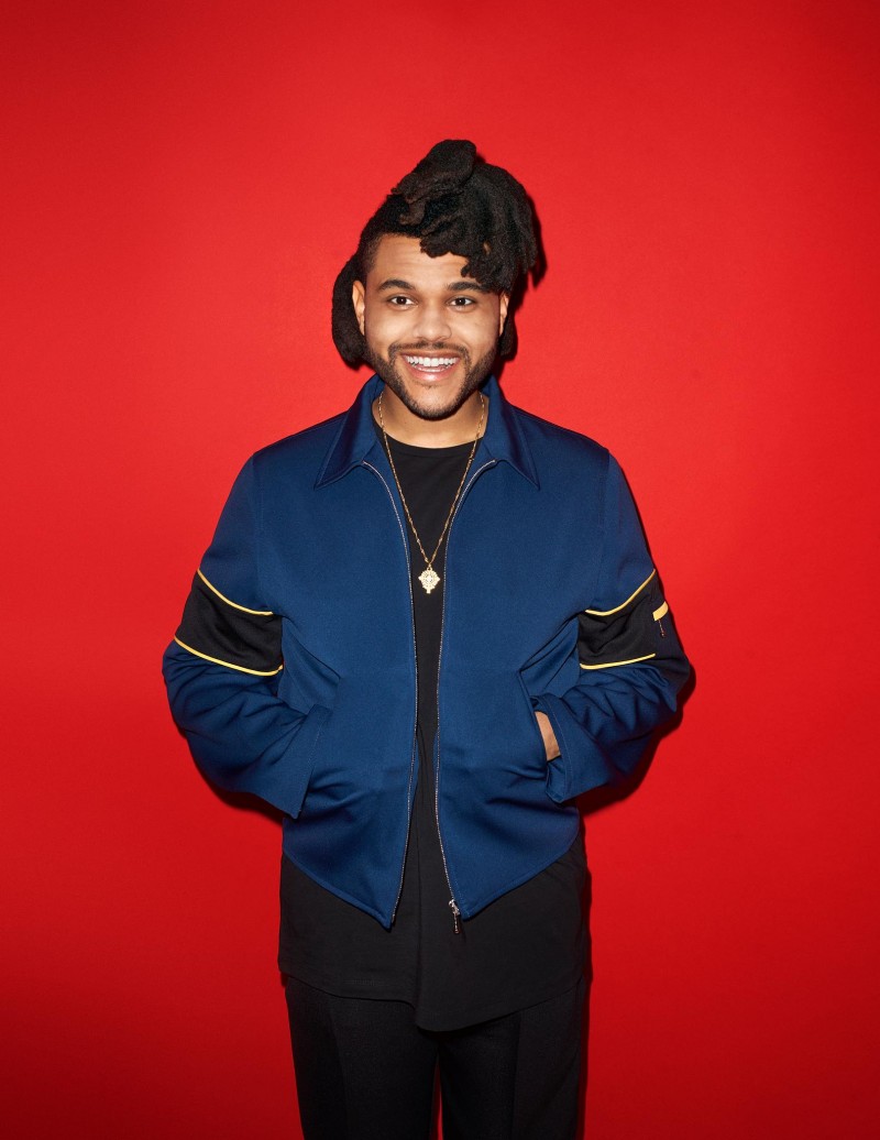 The Weeknd is all smiles for a shoot in the March 2016 issue of British GQ.
