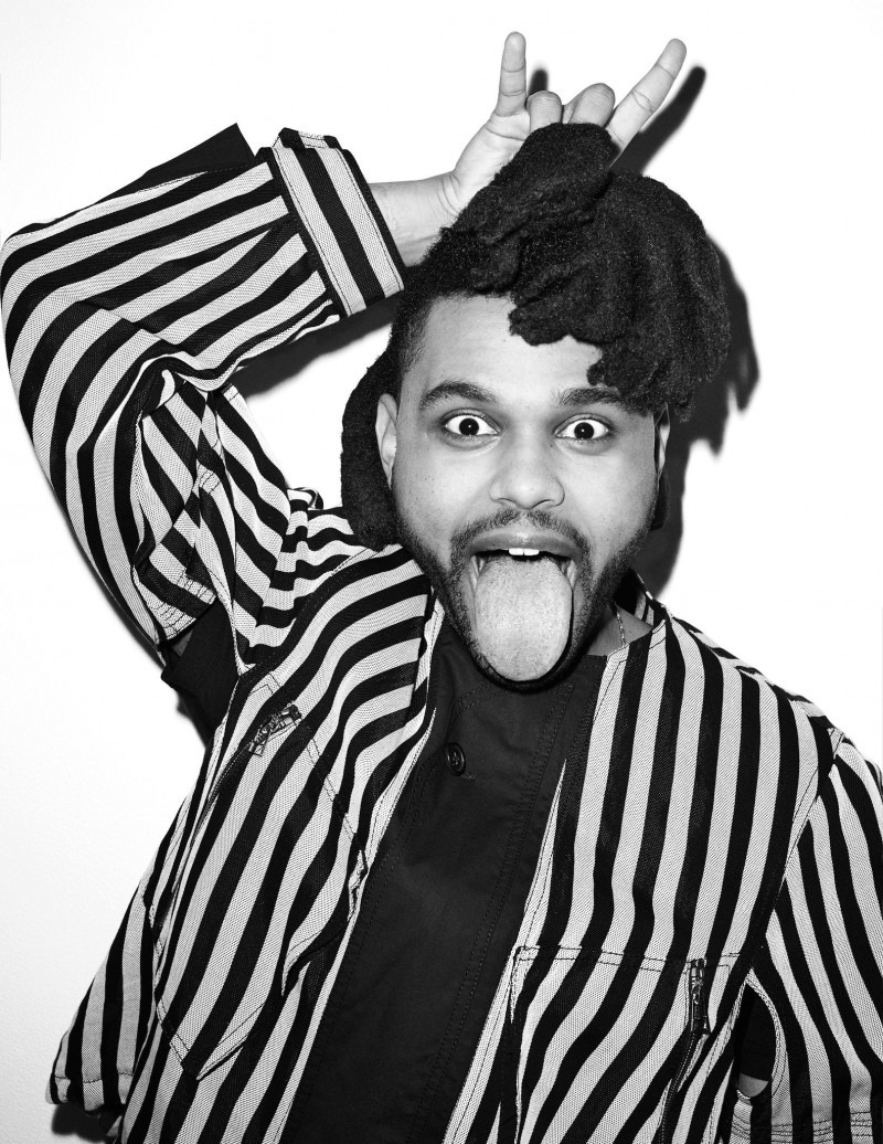 The Weeknd poses for a cheeky image by photographer Terry Richardson.
