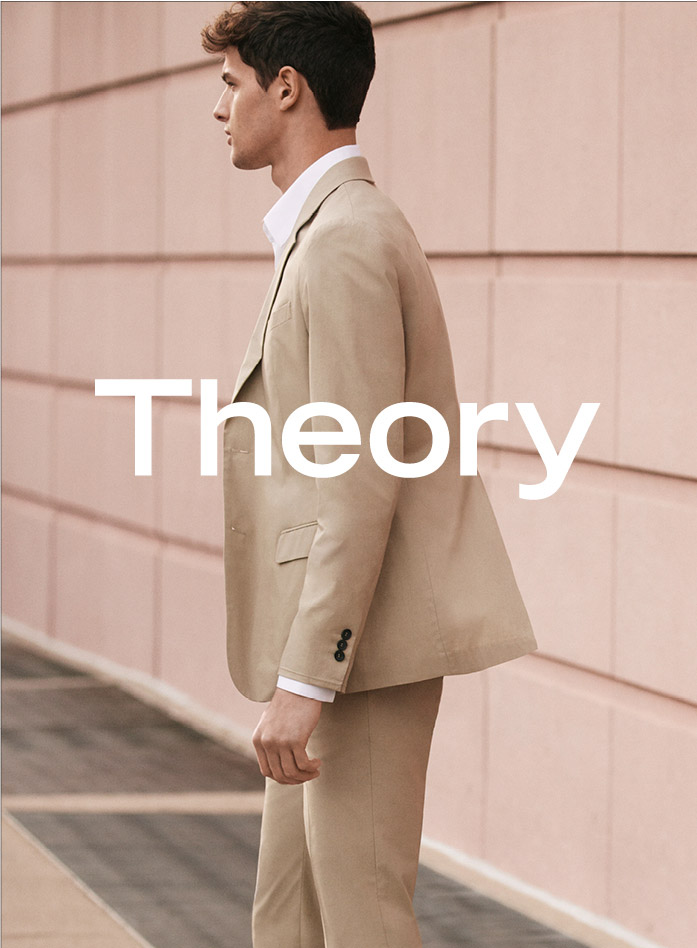 Hannes Gobeyn suits up for Theory's spring-summer 2016 campaign.
