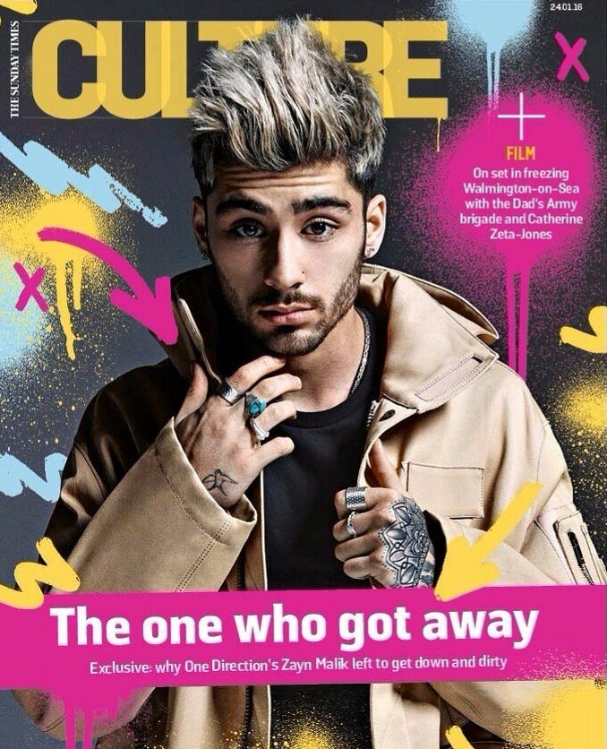 Zayn Malik Dyes Hair Pink + Talks 'Pillowtalk' with The Sunday Times ...