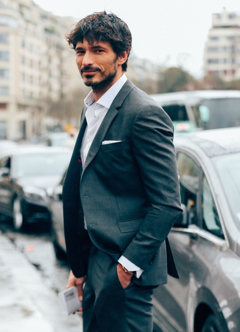 Andres Velencoso Segura pictured during Paris Fashion Week.