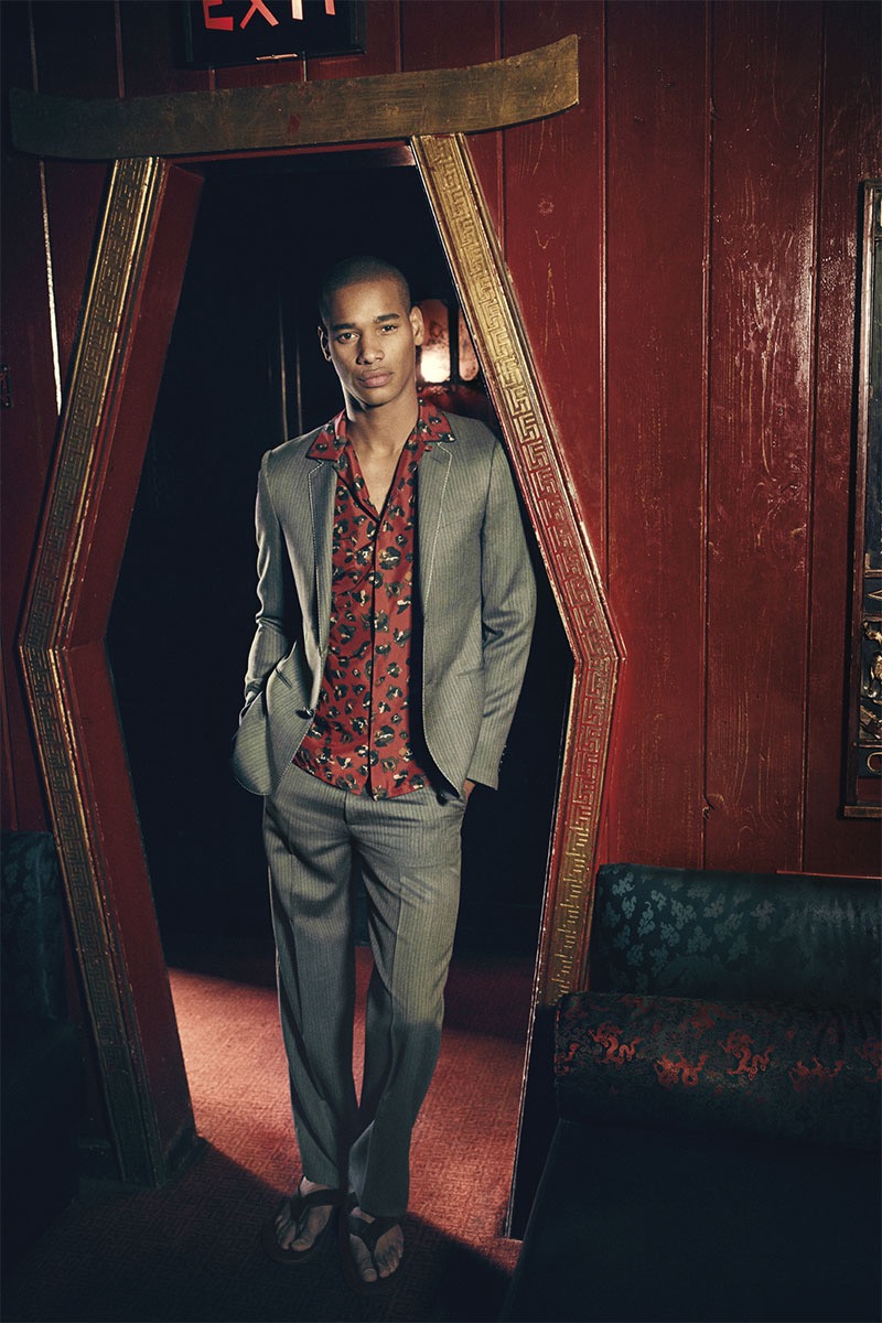 Sacha M'Baye wears all clothes Lanvin.