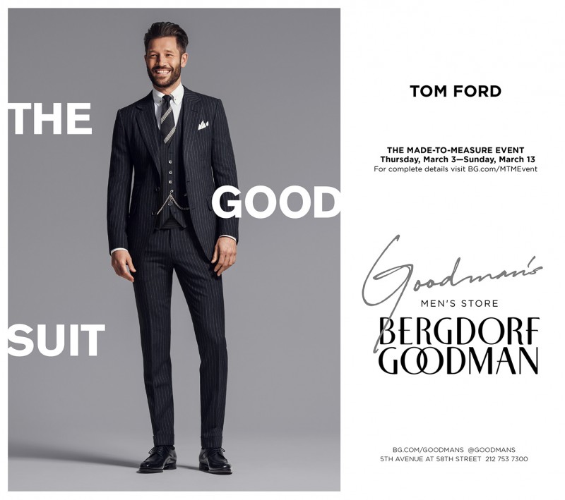John Halls wears a Tom Ford suit, available at Bergdorf Goodman.