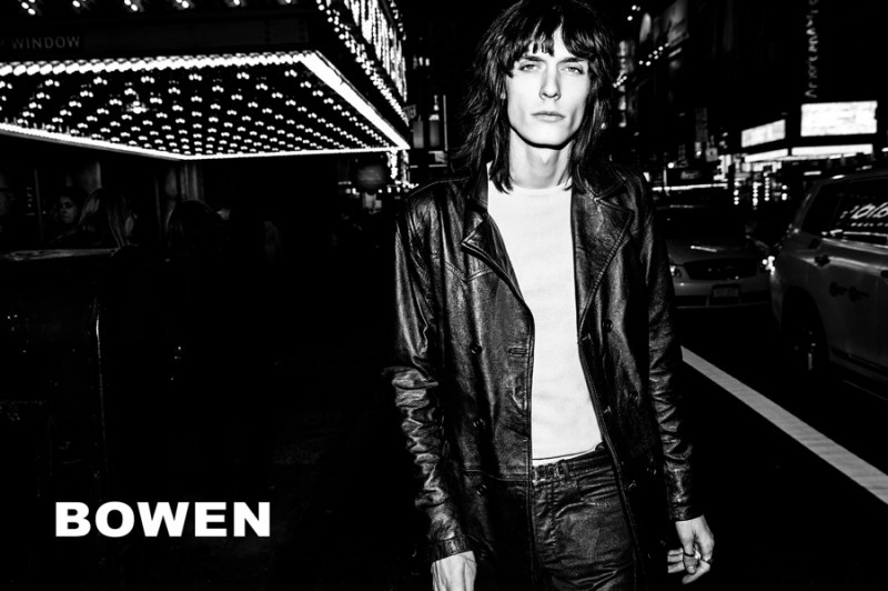 Justin Gossman fronts Bowen's fall-winter 2016 campaign.