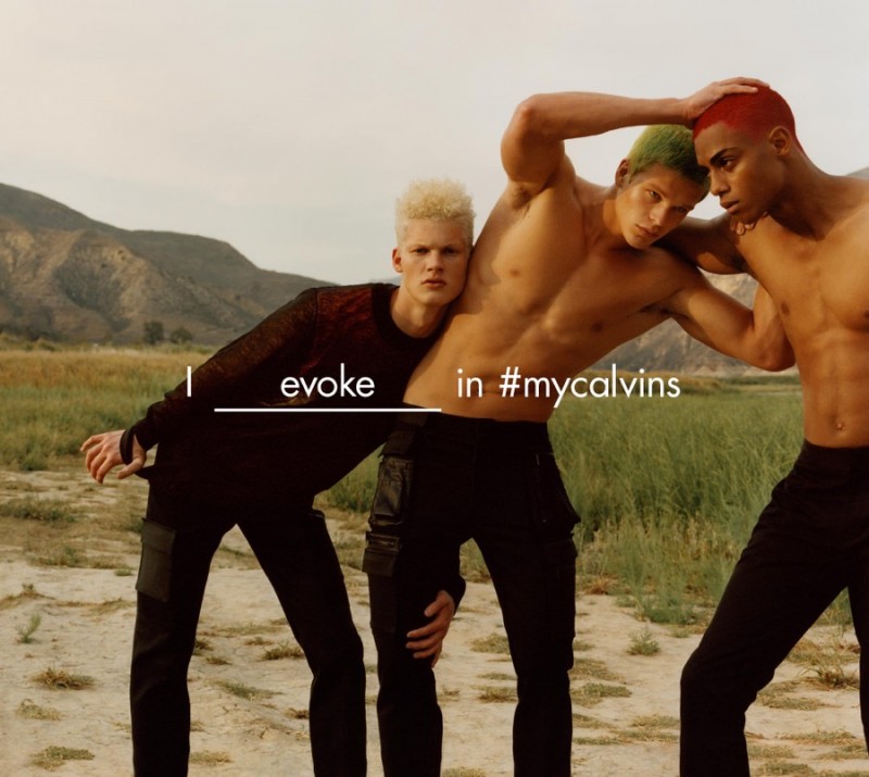 Premium staples reign for Calvin Klein Collection's spring-summer 2016 campaign featuring models Dillon Westbrock, Mitchell Slaggert and Keith Powers.