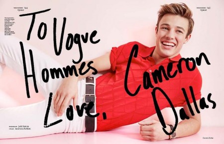 Cameron Dallas 2016 Vogue Hommes Paris 001