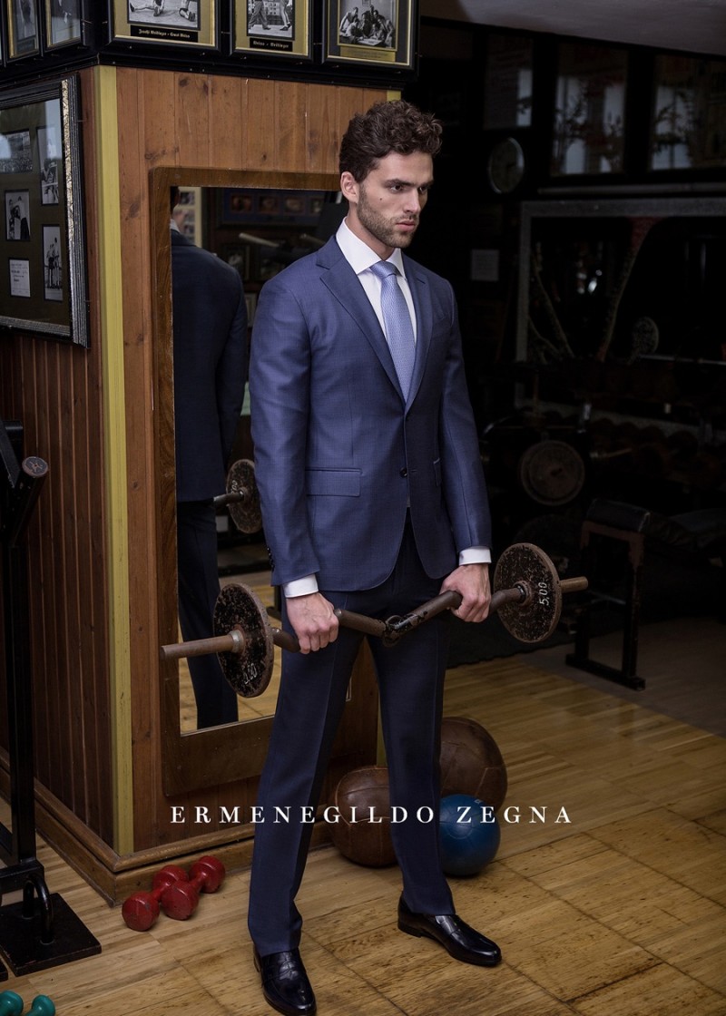 Frederik Muka wears Ermenegildo Zegna Spring/Summer 2016