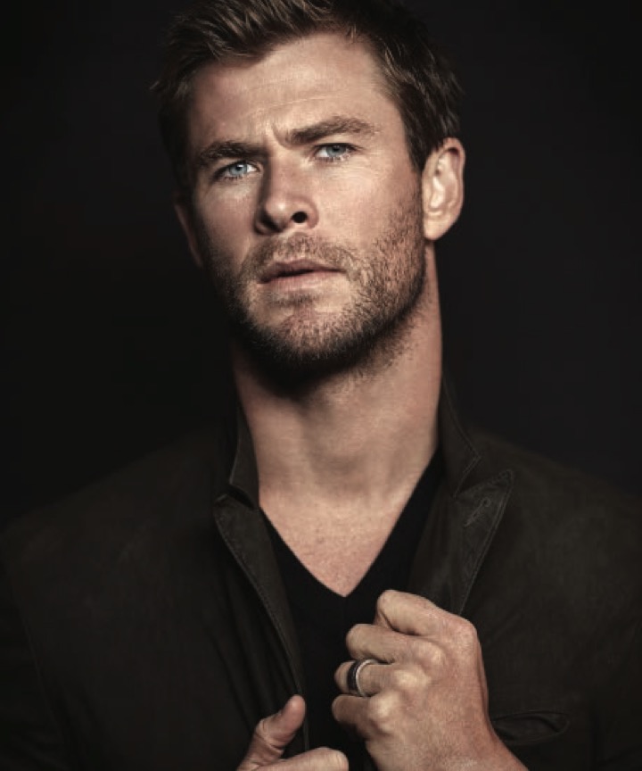 Chris Hemsworth appears in a portrait for Modern Luxury.