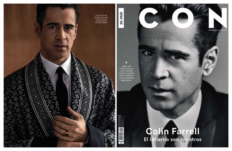 Colin Farrell photographed by John Balsom for Icon El País's March 2016 cover shoot.