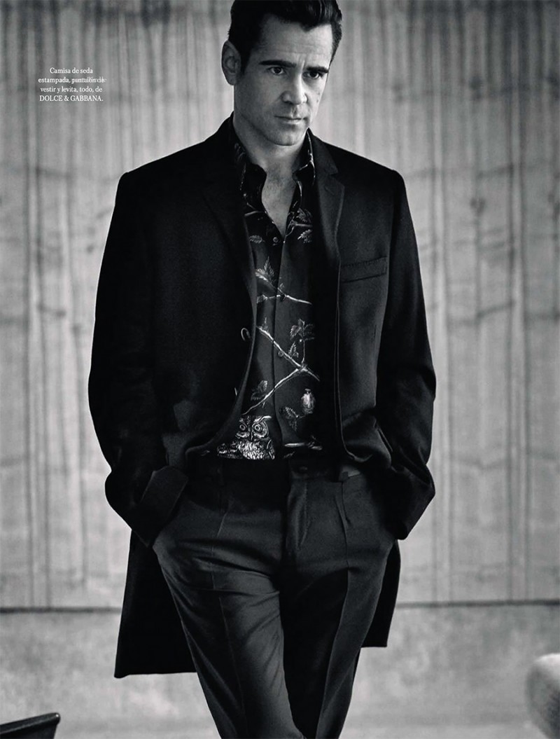 Colin Farrell styled by Andrea Tenerani in Dolce & Gabbana.