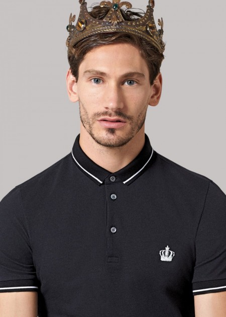 Dolce Gabbana 2016 Spring Summer Mens Collection Polo Shirt Crown 004