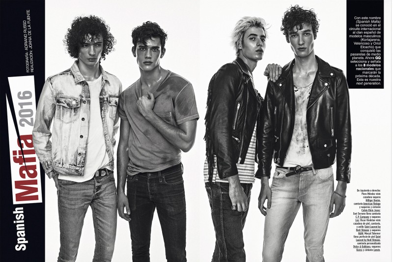 Piero Mendez, Xavier Serrano, Oscar Kindelan and Marçal Taberner photographed for GQ España.