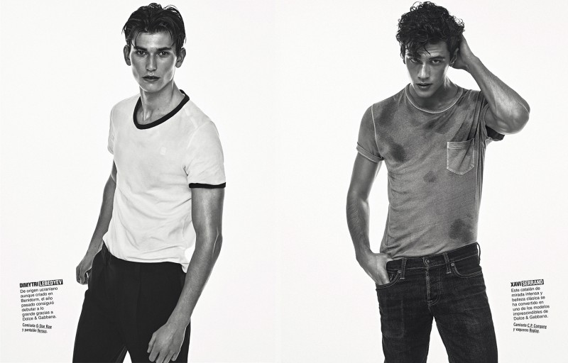 Dimytri Lebedyev and Xavier Serrano photographed by Adriano Russo for GQ España.