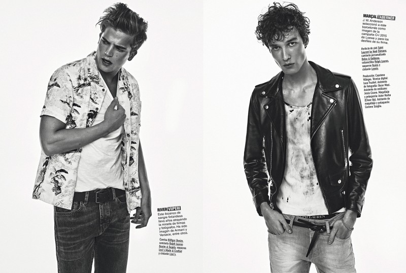 River Viiperi and Marçal Taberner tackle 90s inspired style for GQ España.