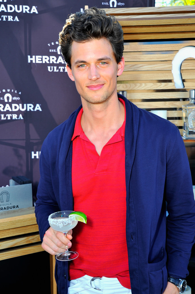 Garrett Neff enjoys a drink at Tequila Herradura's Mix For A Cause at the 12th Annual Desert Smash.