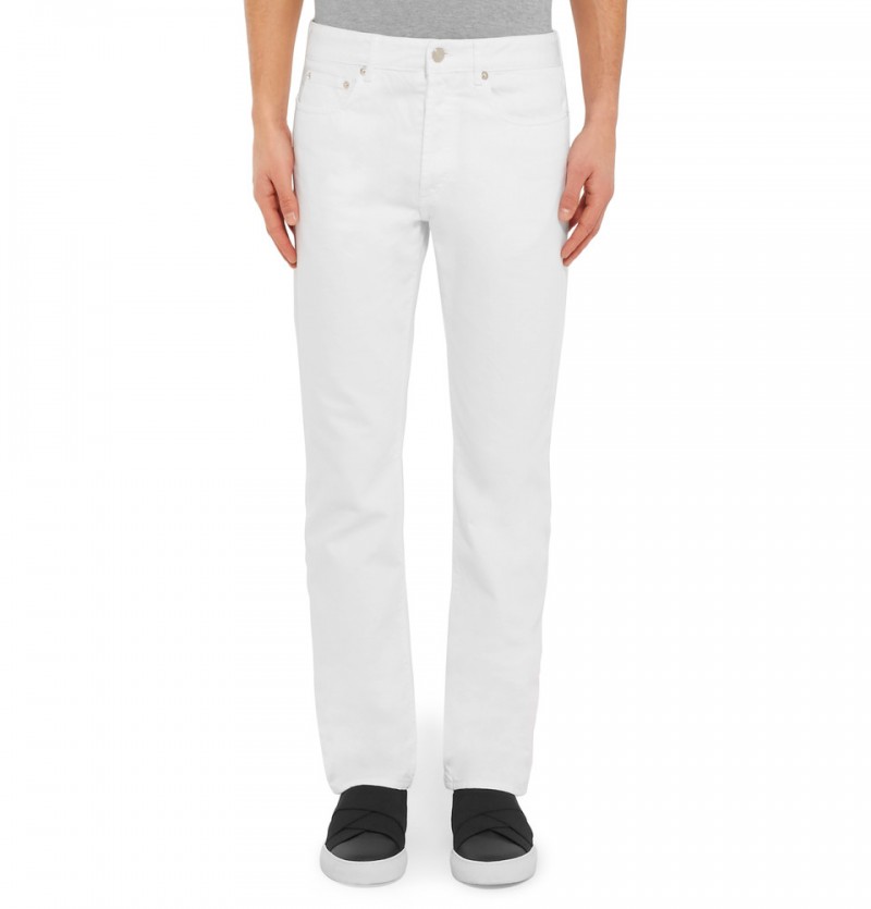 Givenchy Cuban Fit White Denim Jeans