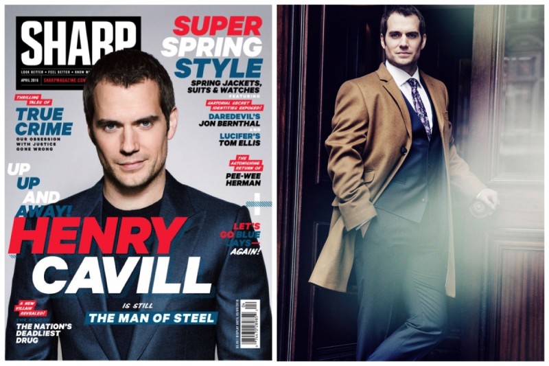 Henry Cavill covers the April 2016 issue of Sharp magazine. » Henry Cavill Suits Up for Sharp's April Cover Shoot Henry Cavill covers the April 2016 issue of Sharp magazine.