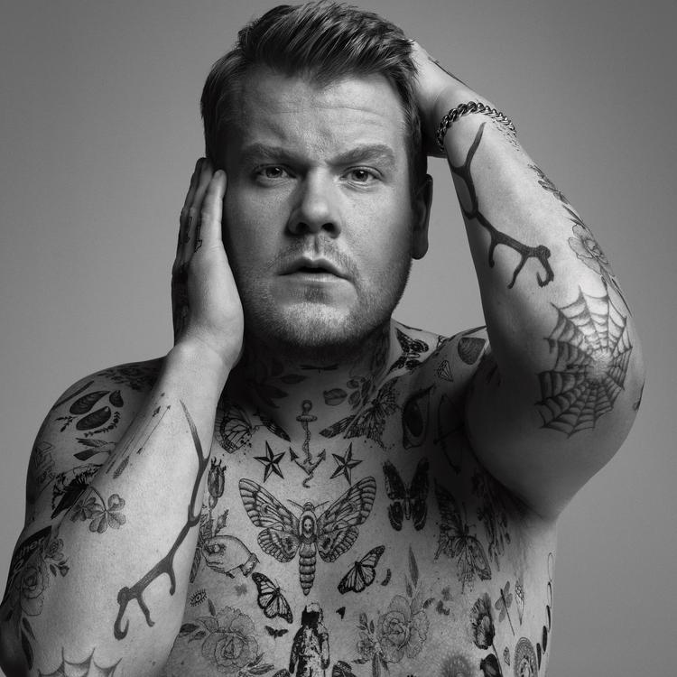 James Corden rocks a body of tattoos for the pages of WSJ. magazine.