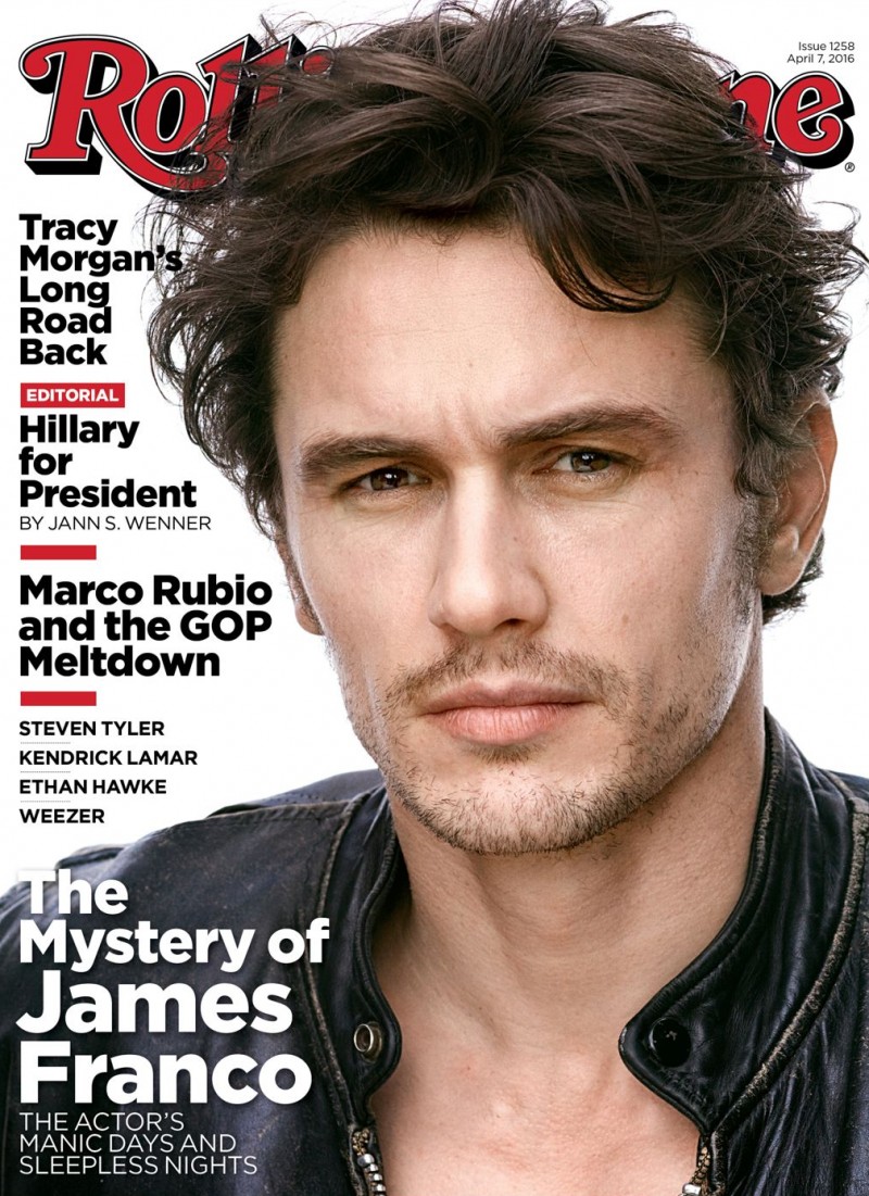James Franco covers the April 7, 2016 issue of Rolling Stone.