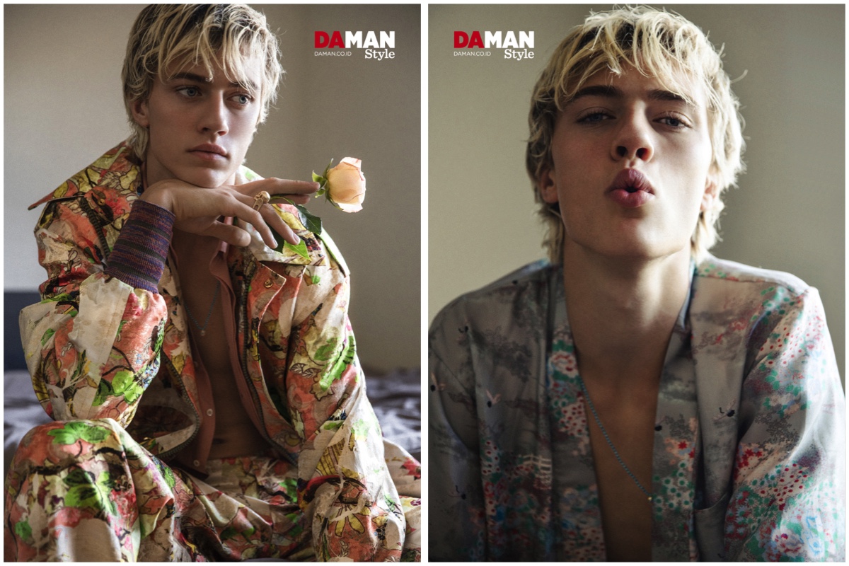 Lucky Blue Smith Channels His Inner Flower Boy for Da Man Style