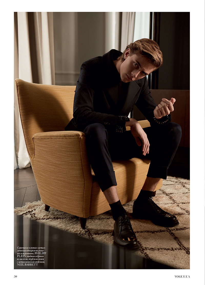 Lucky Blue Smith graces the pages of Vogue Man Ukraine in Philipp Plein and Neil Barrett. » Lucky Blue Smith Models Balmain, Philipp Plein + More for Vogue Man Ukraine Cover Shoot Lucky Blue Smith graces the pages of Vogue Man Ukraine in Philipp Plein and Neil Barrett.