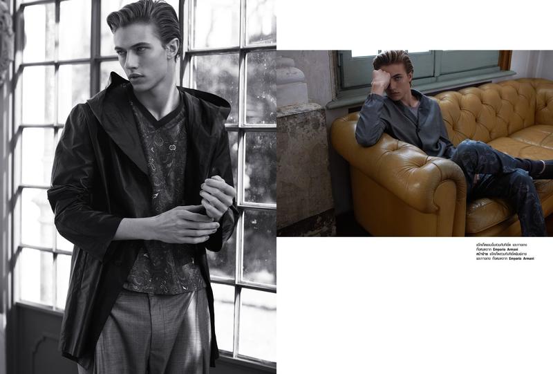 Lucky Blue Smith styled by Olga Yanul in Emporio Armani for the pages of Harper's Bazaar Men Thailand. » Lucky Blue Smith Snags Spring Cover of Harper's Bazaar Men Thailand Lucky Blue Smith styled by Olga Yanul in Emporio Armani for the pages of Harper's Bazaar Men Thailand.