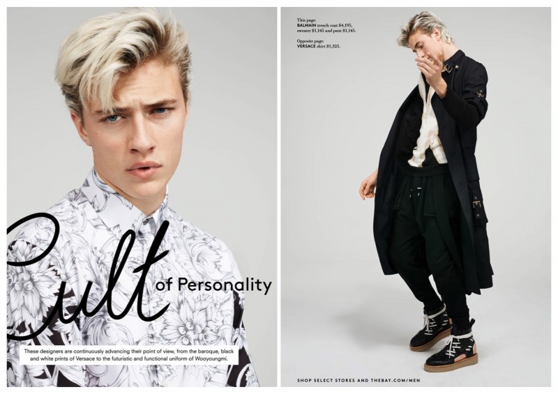 Lucky Blue Smith for Hudson's Bay