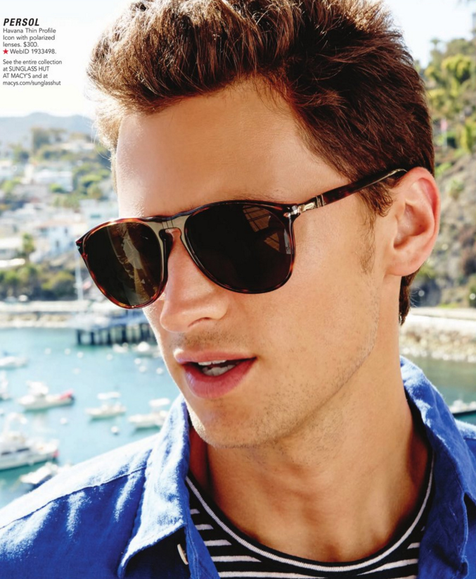 Garrett Neff rocks Persol sunglasses.