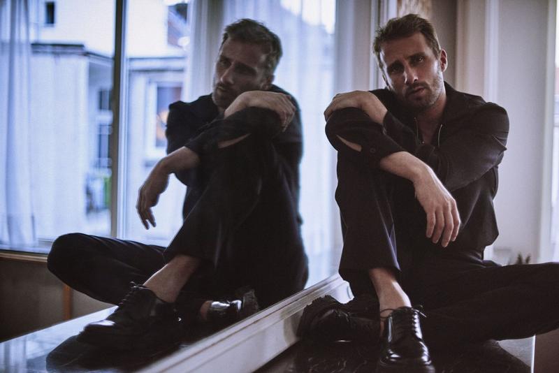 Matthias Schoenaerts photographed by Serge Leblon for L'Officiel Hommes Italia.