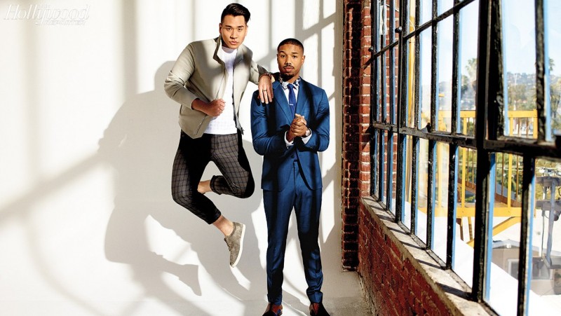 Stylist Jeff K Kim joins Michael B Jordan in the studio for a photo shoot from The Hollywood Reporter.