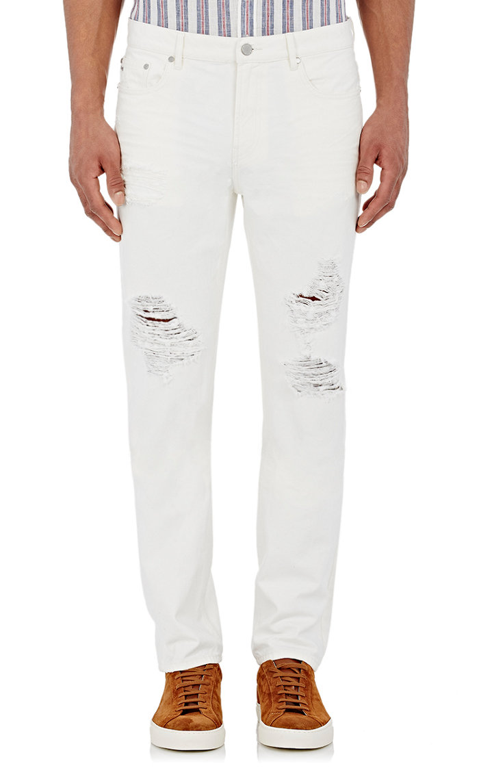 Michael Kors Men's Distressed Ripped Denim Jeans