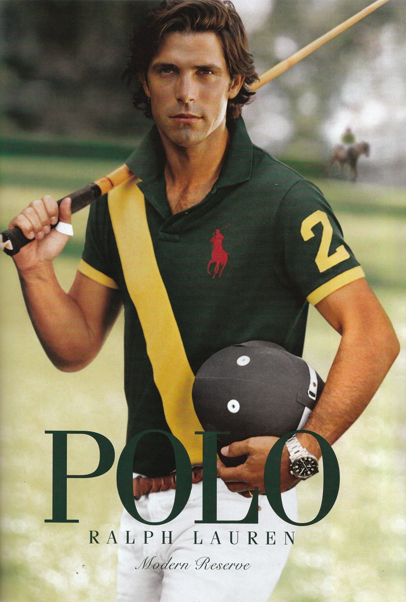 Nacho Figueras appears as the confident face of Polo Modern Reserve in 2009.