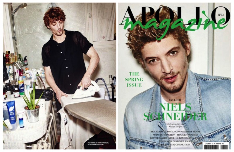 Niels Schneider covers the spring 2016 issue of Apollo magazine.