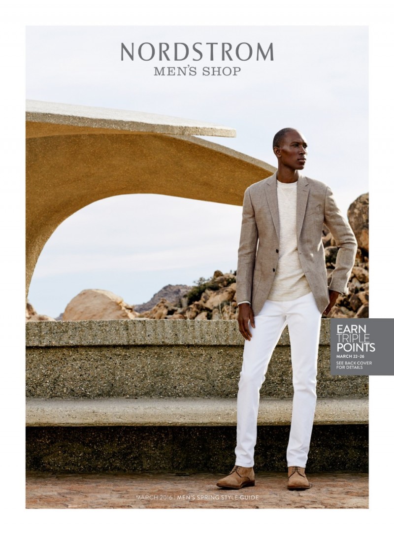 Model and designer Armando Cabral covers Nordstrom's spring 2016 men's style guide.