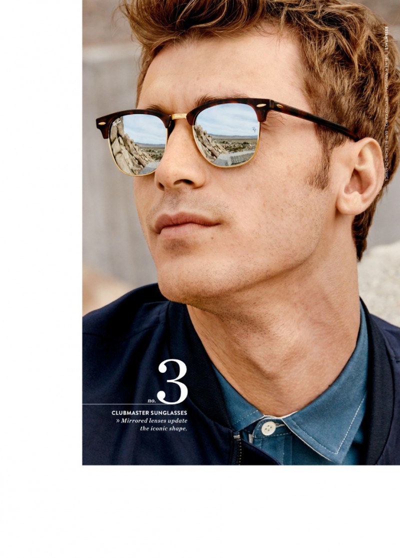 Clément Chabernaud rocks Ray-Ban Clubmaster sunglasses.