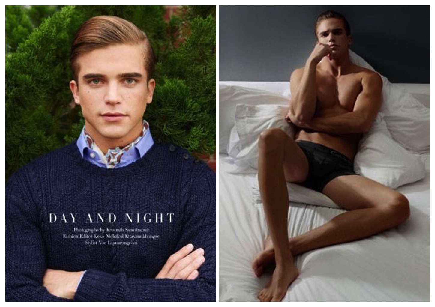 Day & Night: River Viiperi Stars in Harper's Bazaar Men Thailand Shoot
