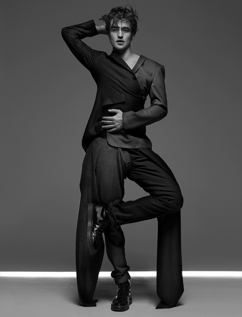 Robert Pattinson embraces an editorial edge for a Numéro Homme photo shoot.