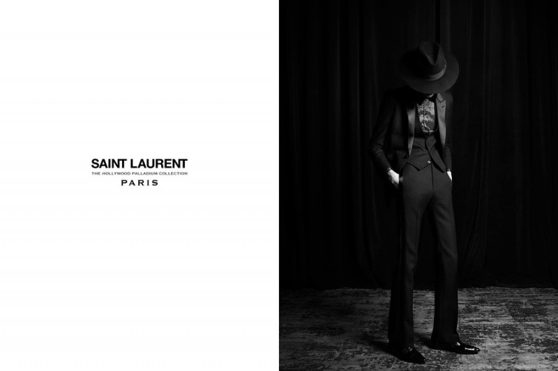 Saint Laurent does ultra-slim suiting for fall-winter 2016.