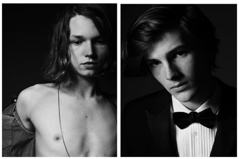 Celebrity Kids for Saint Laurent (Left to Right): Dylan Brosnan and Jack Kilmer for Saint Laurent Advertising