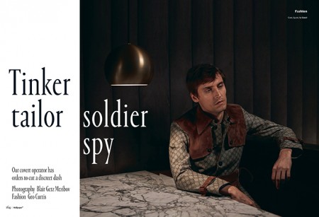 Sebastien Andrieu Cuts a Sharp Figure in Military Style Coats for Wallpaper