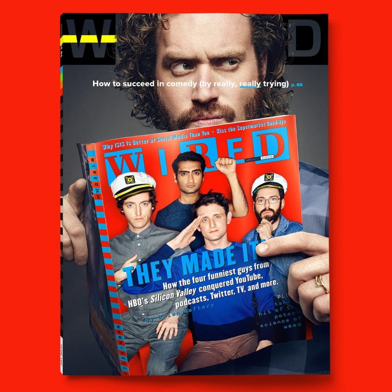 Silicon Valley star T.J. Miller covers Wired magazine.