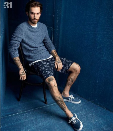 Simons Goes Nautical with Casual Blues – The Fashionisto