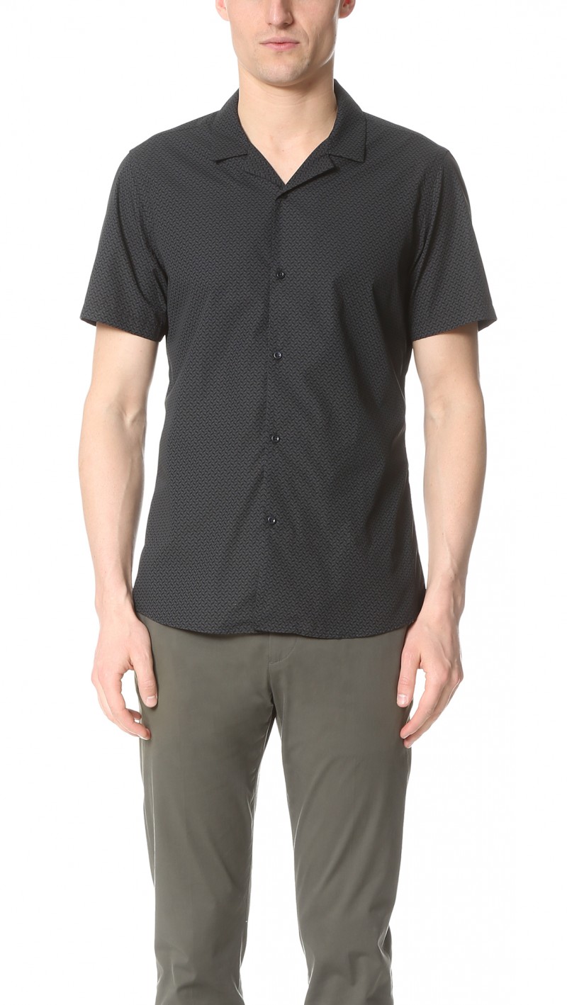 The Kooples Printed Short-Sleeve Shirt