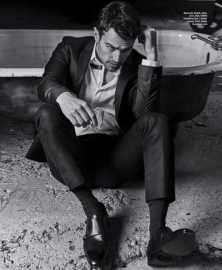 Theo James pictured in smart pieces from HUGO and BOSS by Hugo Boss.